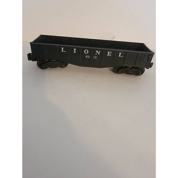 Vintage Lionel 6012 Gondola Black O O27 Scale Train Untested - Picture 3 of 4
